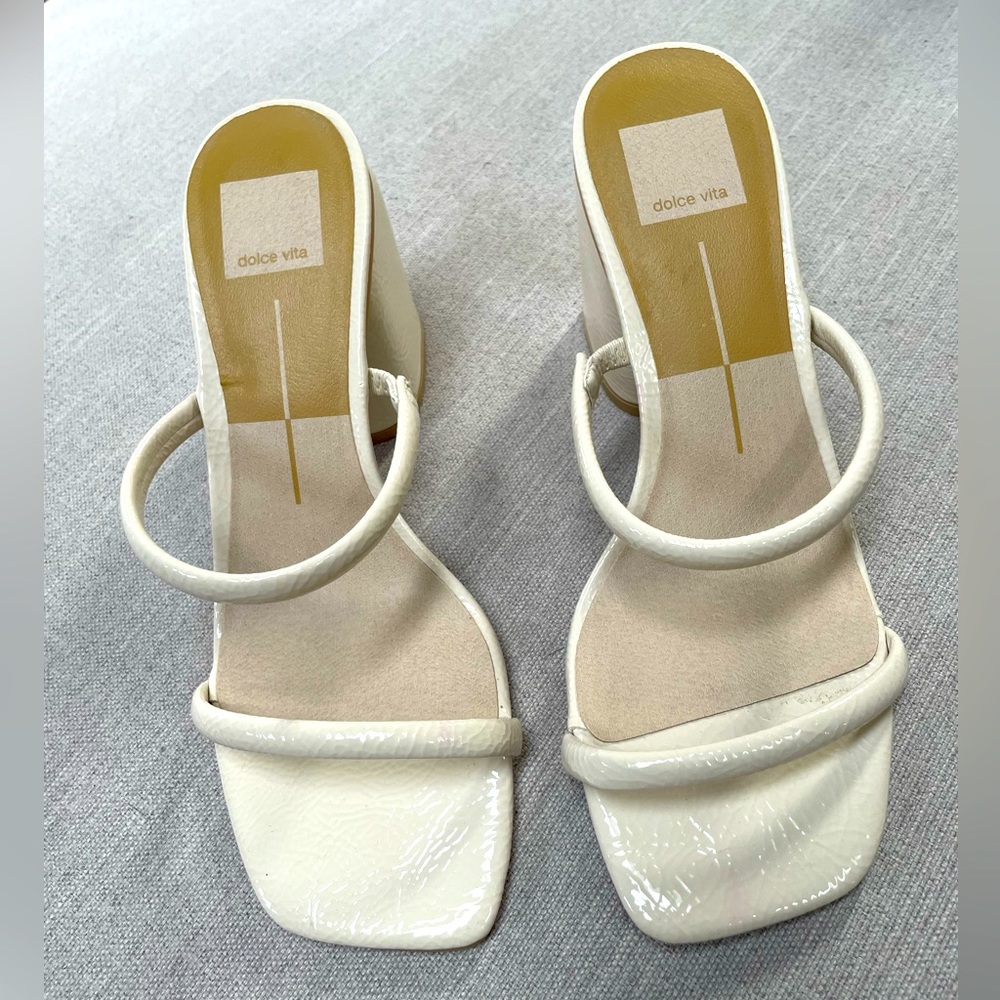 Dolce Vita strapy block sandals.